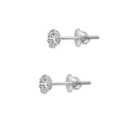 Premokshi 925 Sterling Silver Stud Earrings (925-EAR103-3MM)