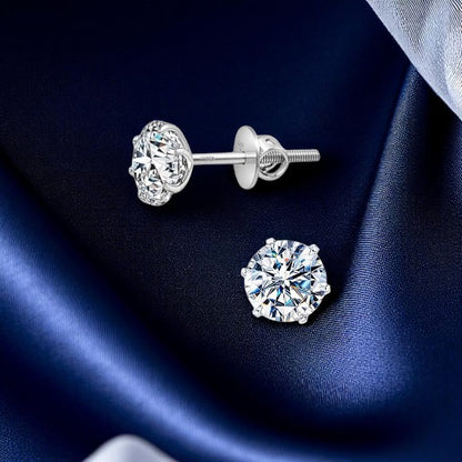 Premokshi  925 Sterling Silver Stud Earrings (925-EAR103-5MM)