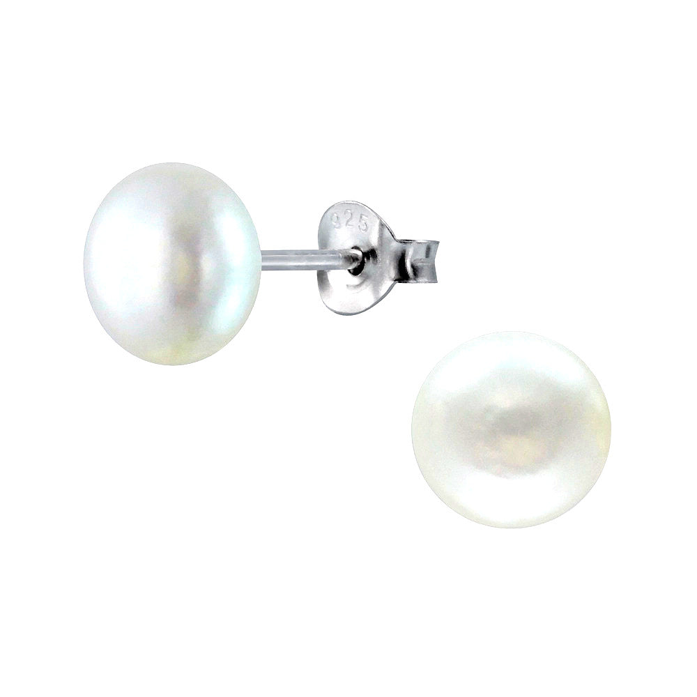 Premokshi Fresh Water Pearl 925 Sterling Silver Stud Earrings (925-EAR-1-6MM)
