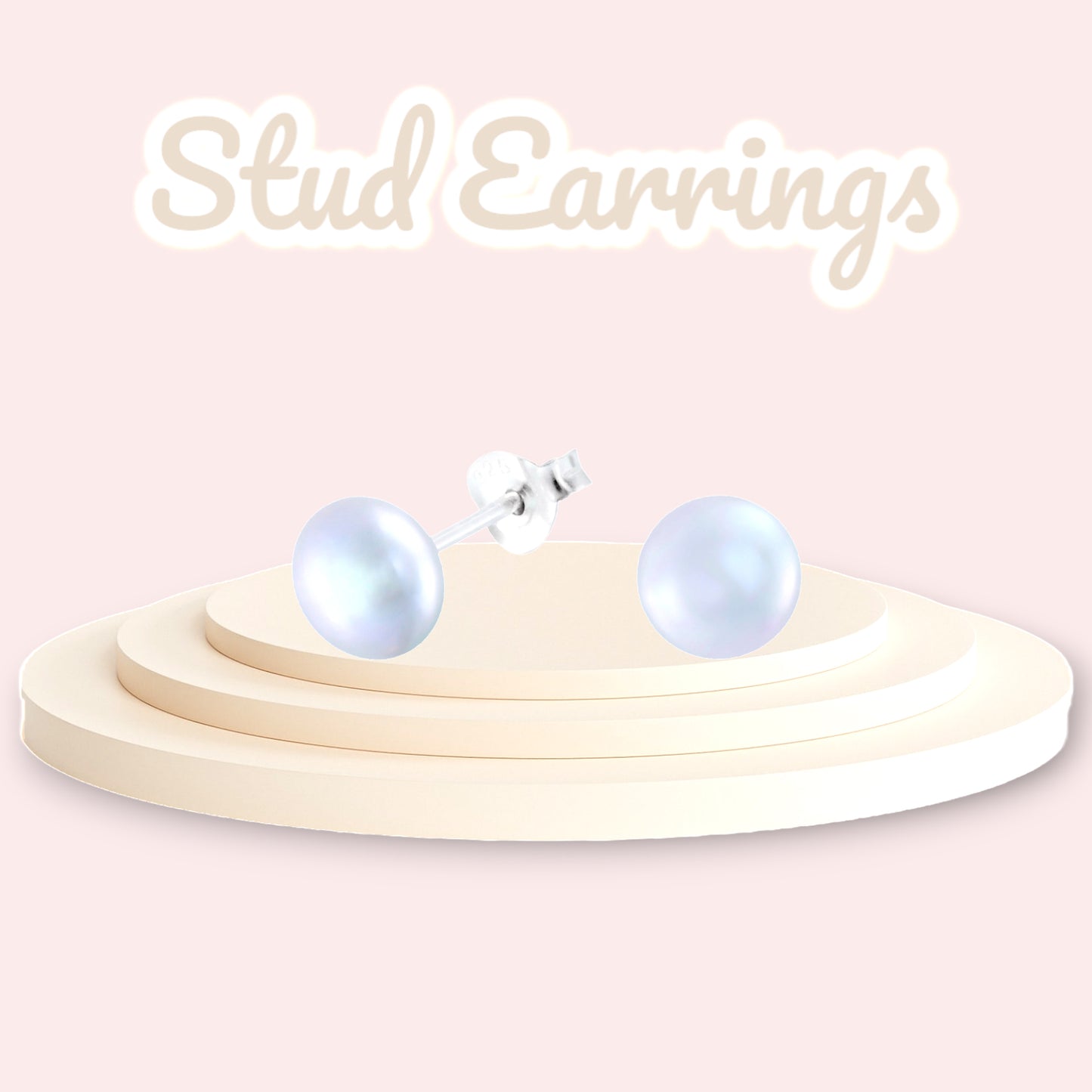 Premokshi Fresh Water Pearl 925 Sterling Silver Stud Earrings (925-EAR-1-5MM)