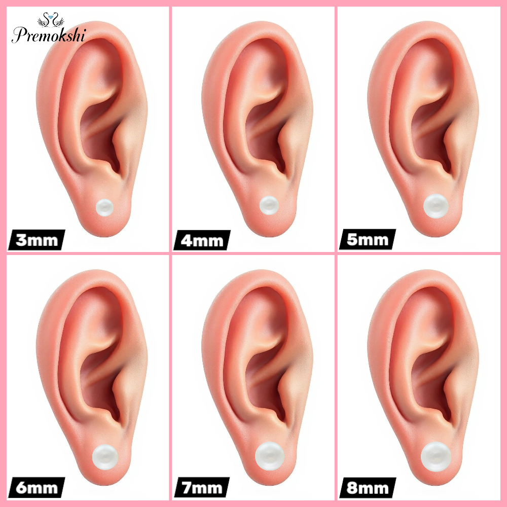 Silver Fresh Water Pearl 925 Sterling Silver Stud Earrings (925-EAR-1-4MM)